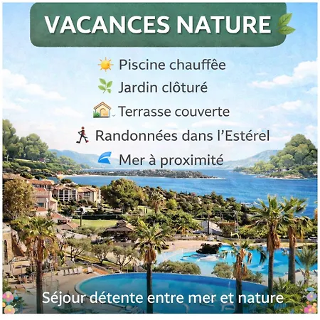 Avec Jardin Et Terrasse - Vue -parking -piscine Chauffee 04 Avril & 01 Novembre - En Front De Saint-Raphaël