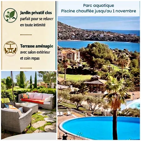 Cap Esterel Famille - Multisports- 4 Personnes En Rez De Jardin - Vue -terrasse -parking - Lejlighed